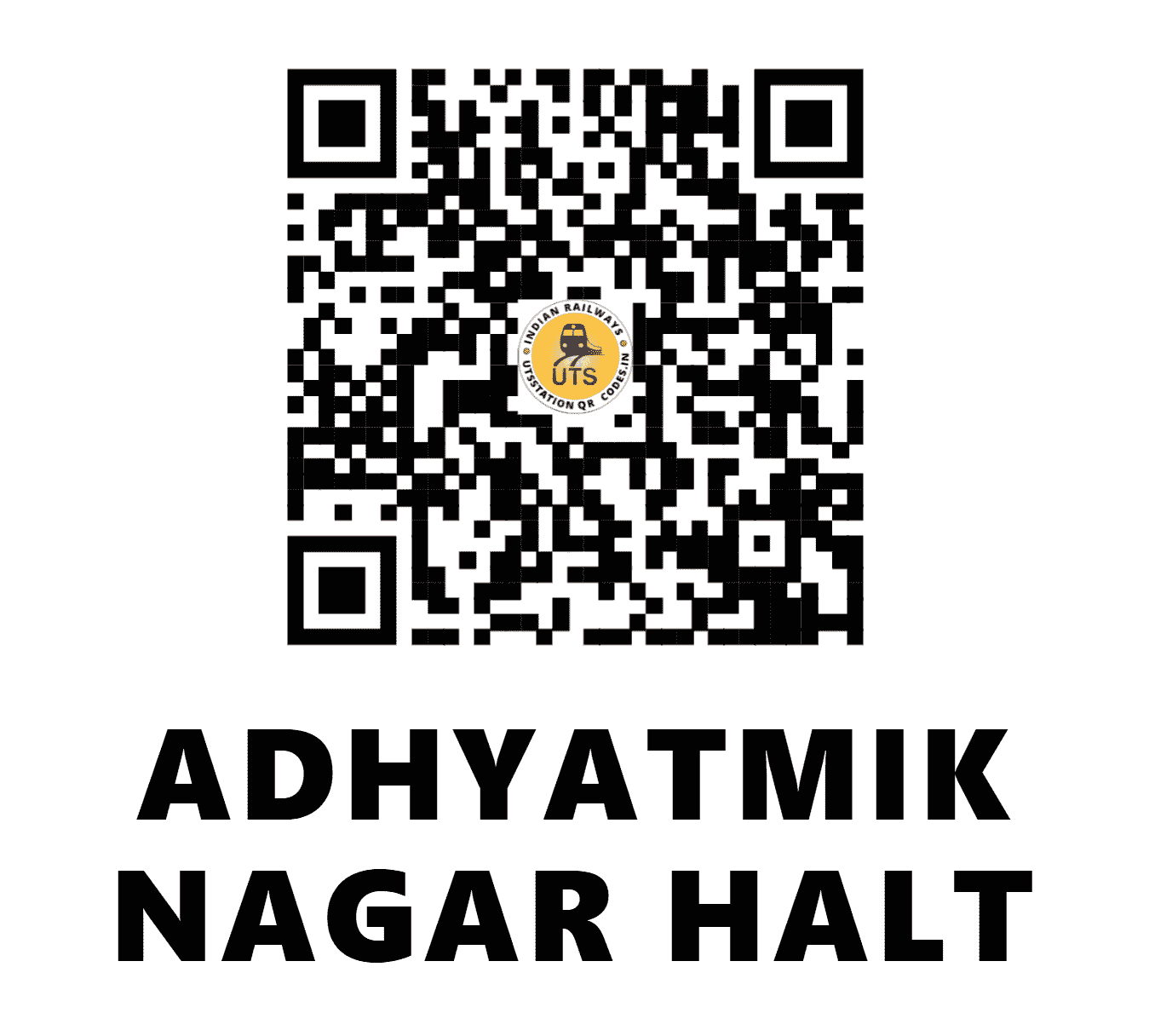 UTS QR Code for ADHYATMIK NAGAR HALT - AKNR - NR (UTTAR PRADESH)